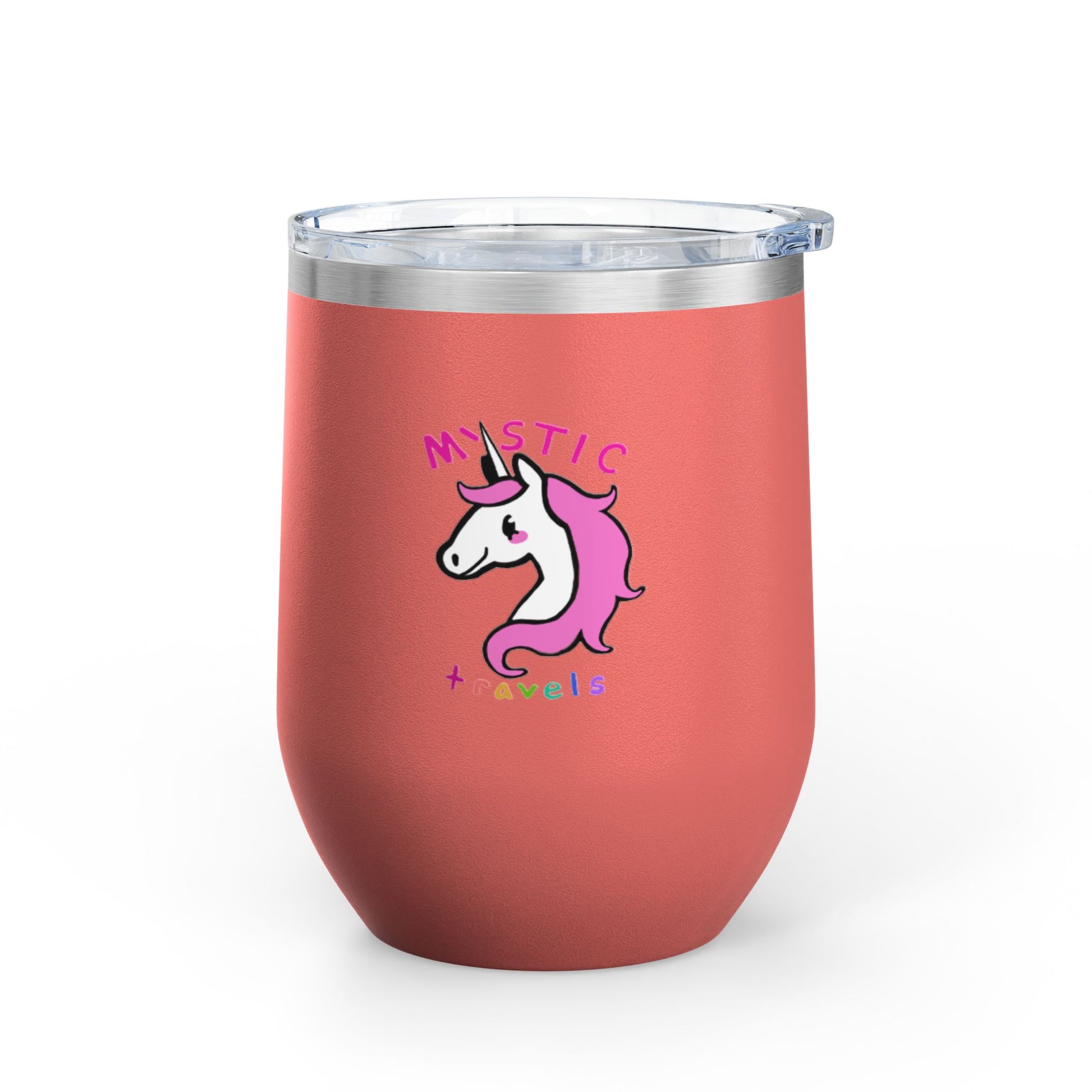 Mystic Unicorn Wine Tumbler, Magical Drinkware for Celebration, Cute Gift for Wine Lovers, Adventure Companion, Unique Party Favor
