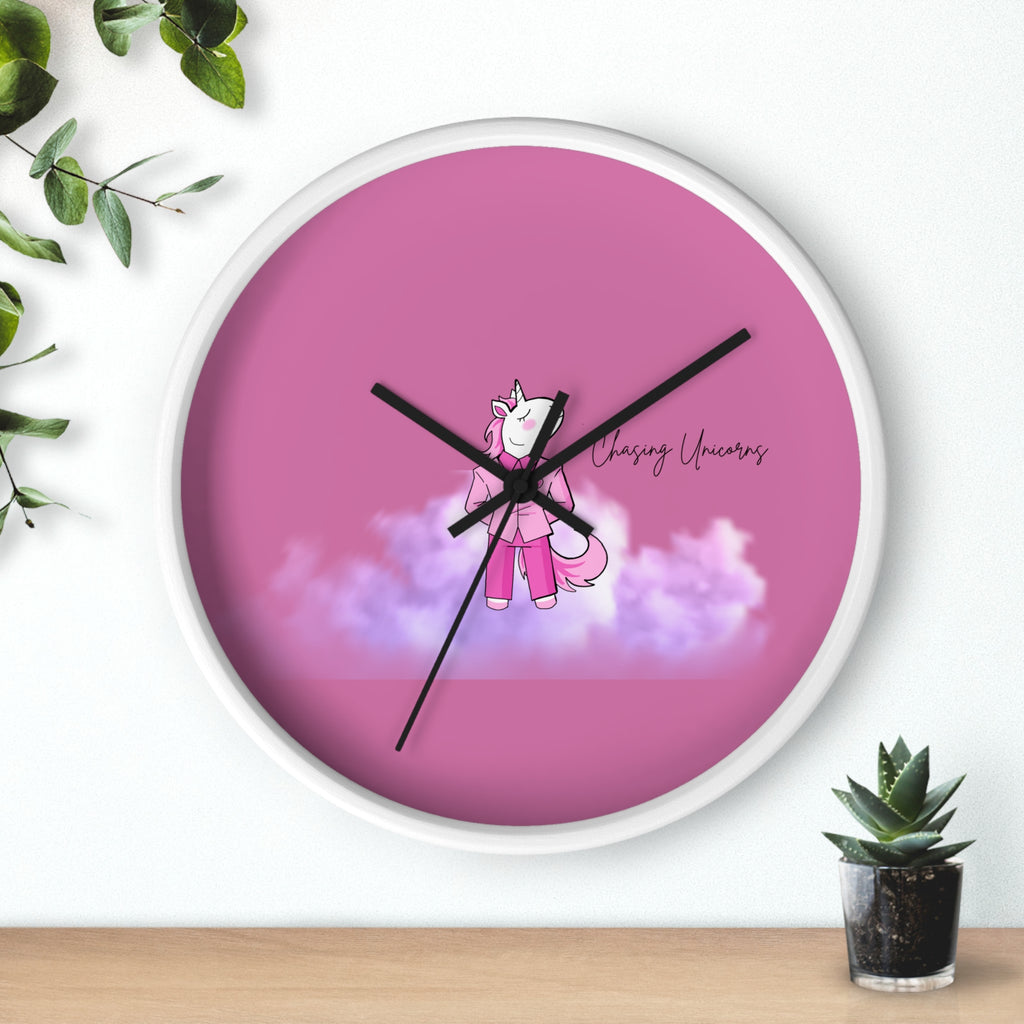 Whimsical Unicorn Wall Clock - Kids Room Decor, Unique Gift, Playful Timepiece, Chasing Unicorns Theme, Magical Wall Art