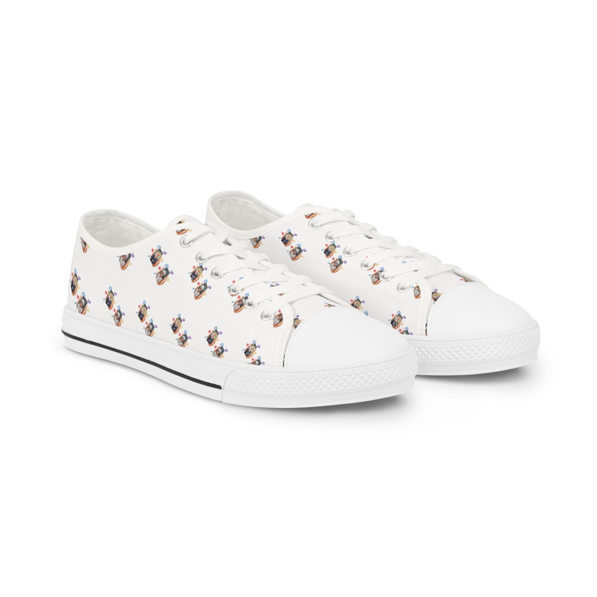 Men's Floral Print Sneakers, Casual Slip-On Shoes, Everyday Footwear, Trendy Sneakers for Men, Stylish Low Tops, Gift for Him