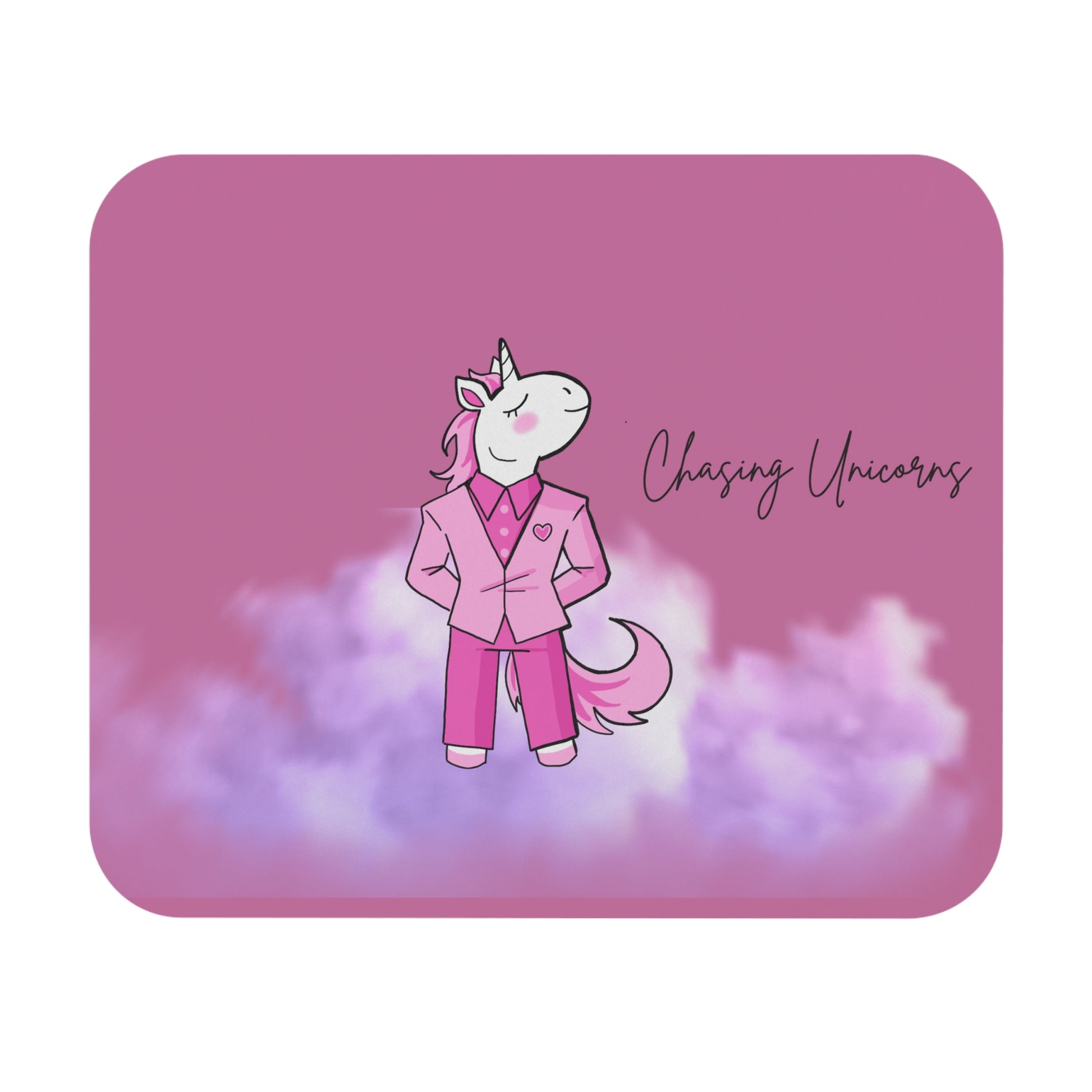 Chasing Unicorns Mouse Pad - Whimsical Desk Accessory for Dreamers, Perfect Gift for Gamers, Teens, and Office Use!