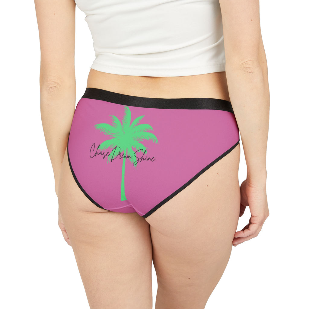 Women's Underwear with Fun Designs - Pink Unicorn and Palm Tree, Comfortable and Playful, Ideal for Gift-Giving, Everyday Wear