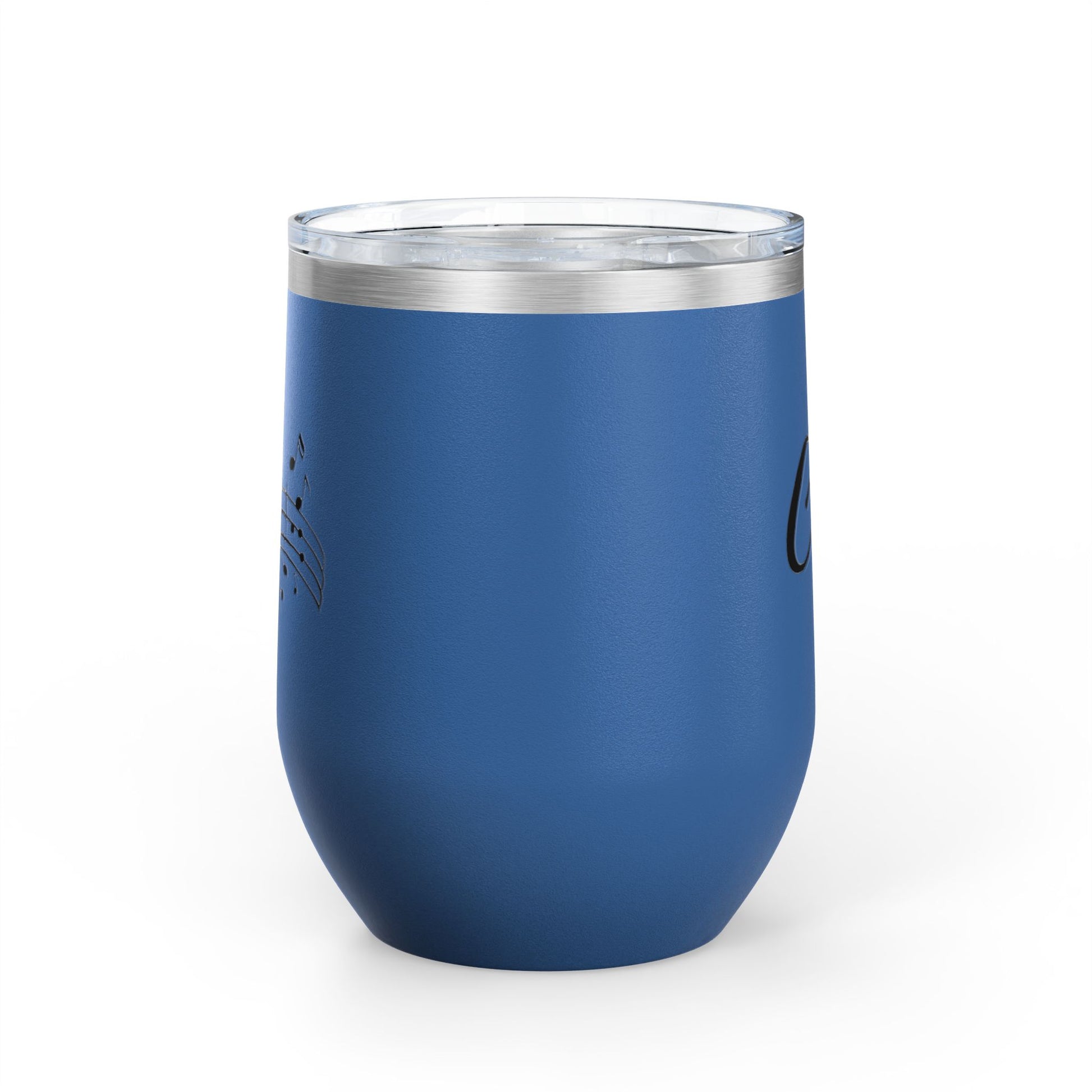 Musical Wine Tumbler, 12oz | Perfect Gift for Music Lovers, Birthday, Concerts, Parties, Home Bar Decor, Stainless Steel
