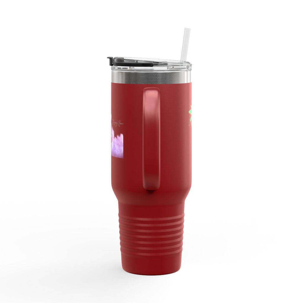 Charming Insulated Travel Mug, 40oz – Perfect for Coffee Lovers, Road Trips, Travel, Gift for Friends, Stylish Drinkware