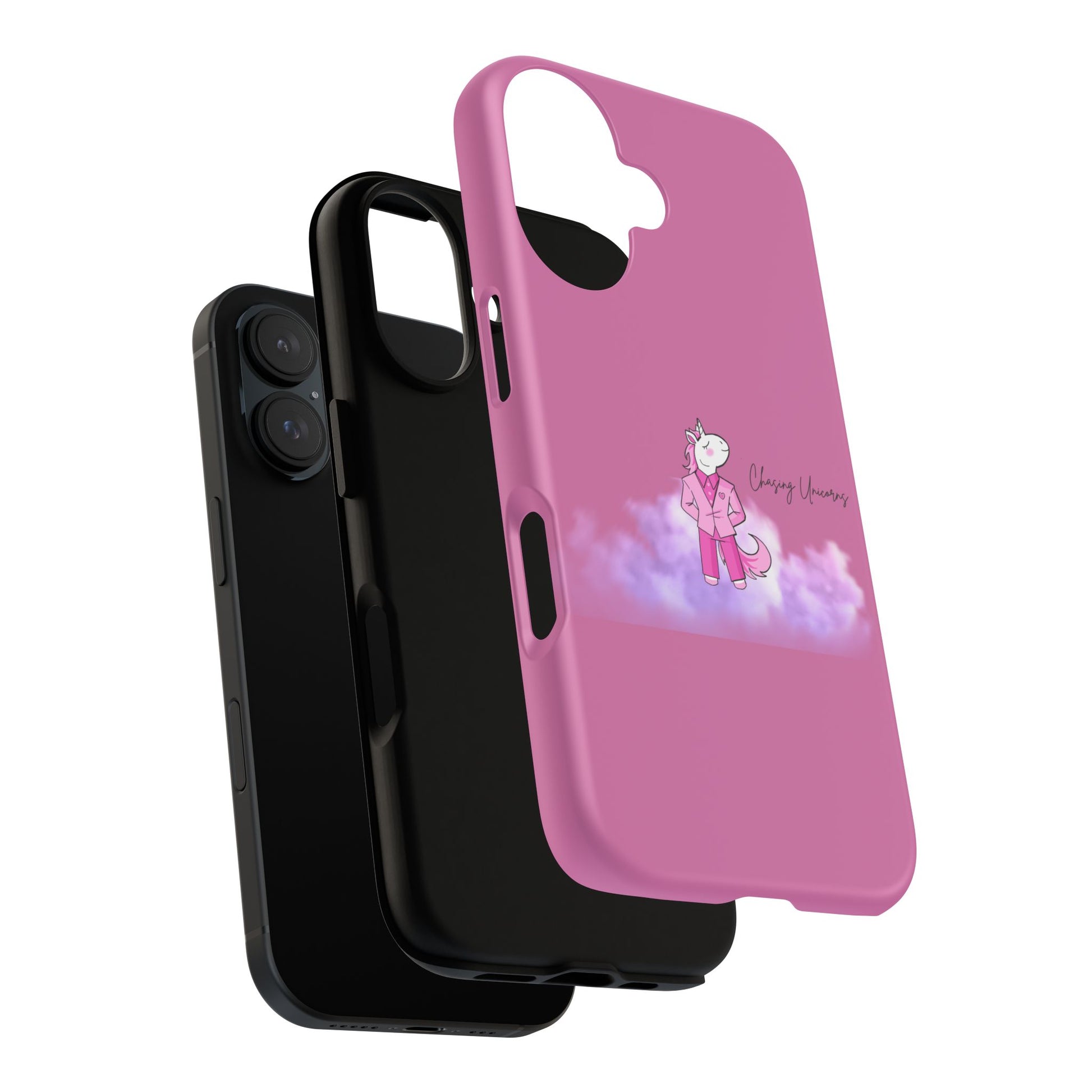 Pink Unicorn Phone Case, Cute Unicorn Cell Phone Cover, Kawaii Style Gift, Girls' Phone Accessories, Tough Cases for Protection