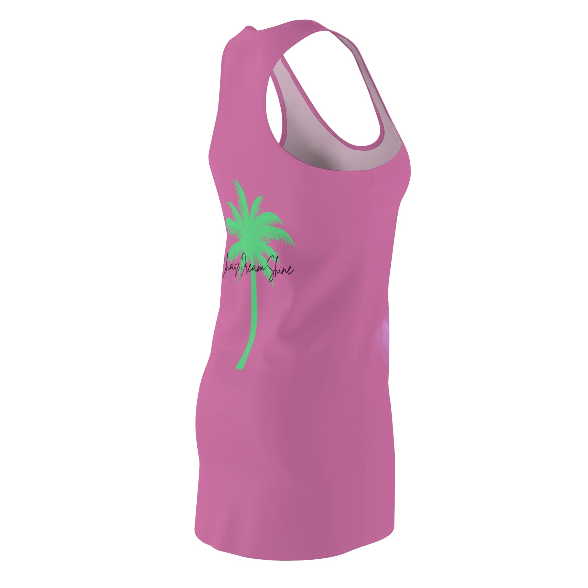 Chic Summer Vibes Dress, AOP Racerback Dress, Unicorn Graphic Dress, Beach Outing Wear, Relaxed Summer Fashion