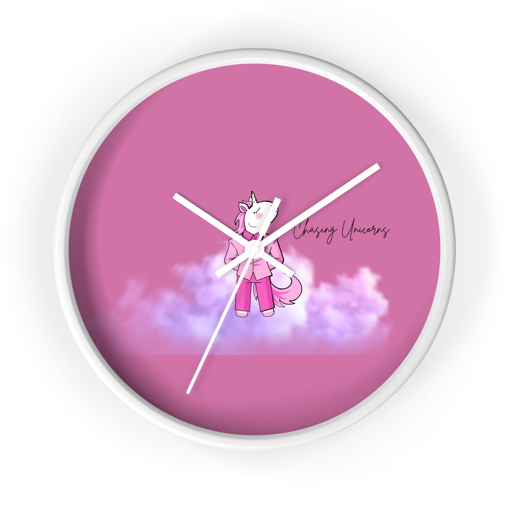 Whimsical Unicorn Wall Clock - Kids Room Decor, Unique Gift, Playful Timepiece, Chasing Unicorns Theme, Magical Wall Art