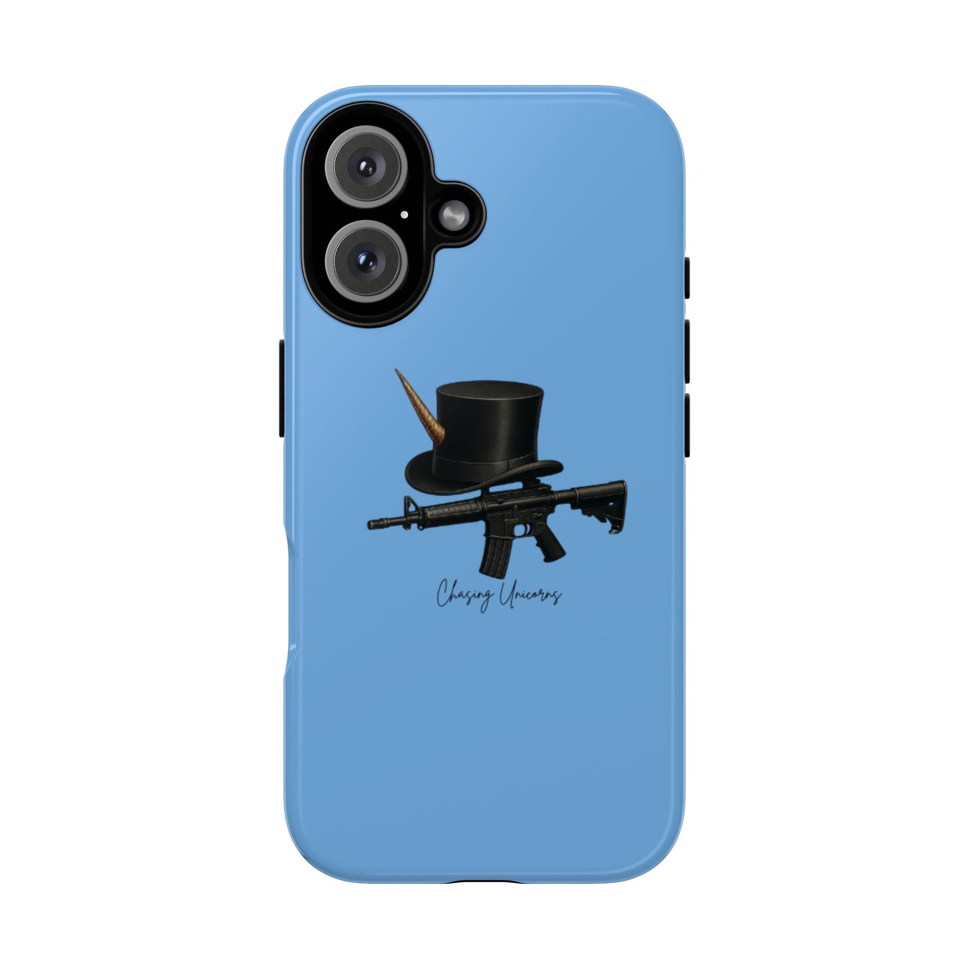Tough Cases: Unique Gun & Top Hat Phone Case, Cool Gift for Gun Lovers, Trendy Mobile Accessory, Birthday Present, Stylish Protection