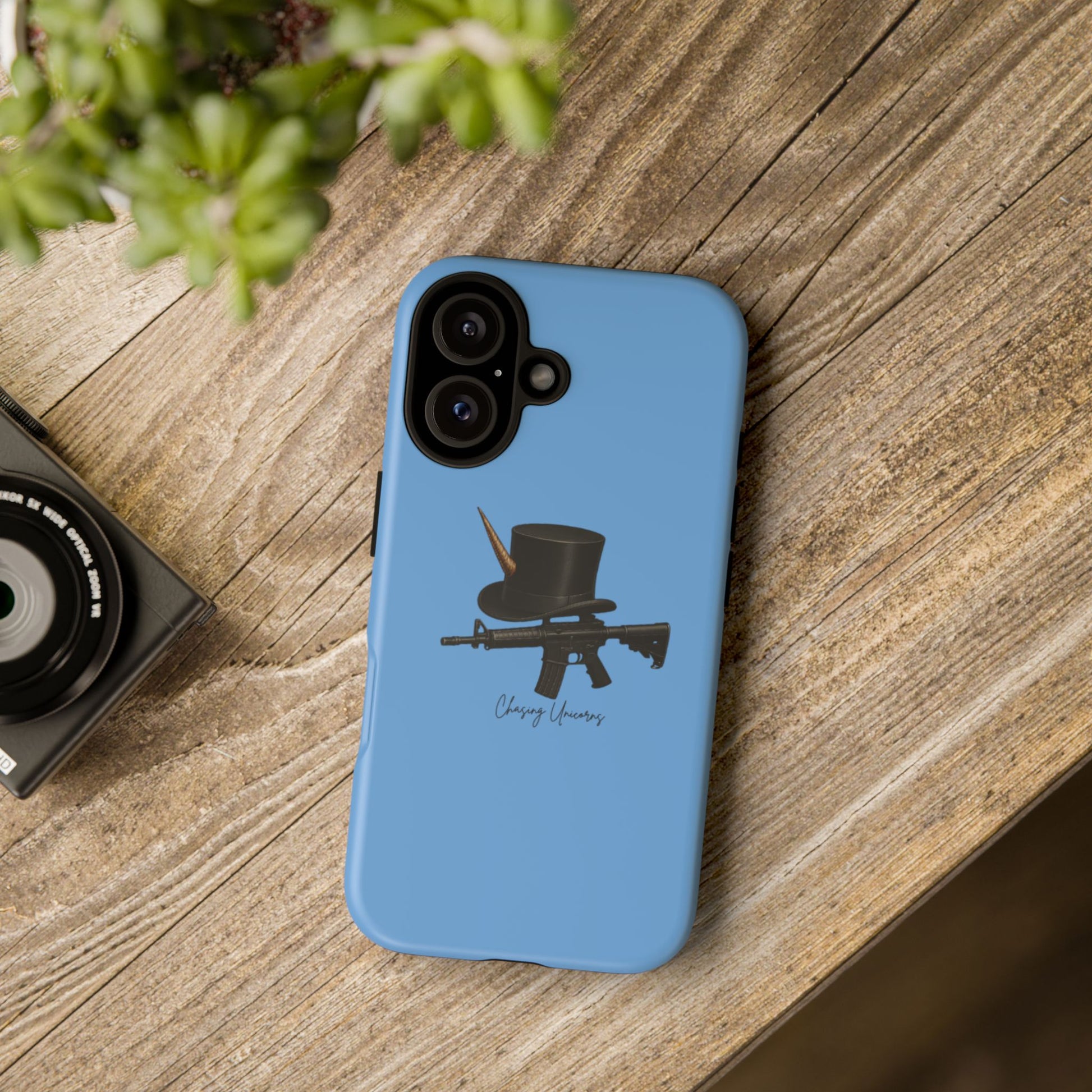 Tough Cases: Unique Gun & Top Hat Phone Case, Cool Gift for Gun Lovers, Trendy Mobile Accessory, Birthday Present, Stylish Protection