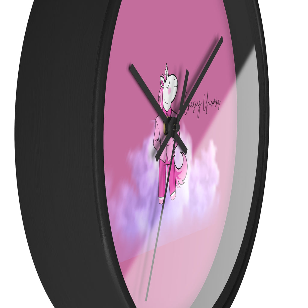 Whimsical Unicorn Wall Clock - Kids Room Decor, Unique Gift, Playful Timepiece, Chasing Unicorns Theme, Magical Wall Art