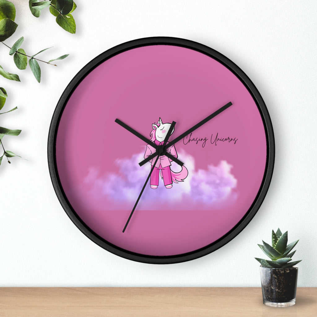 Whimsical Unicorn Wall Clock - Kids Room Decor, Unique Gift, Playful Timepiece, Chasing Unicorns Theme, Magical Wall Art