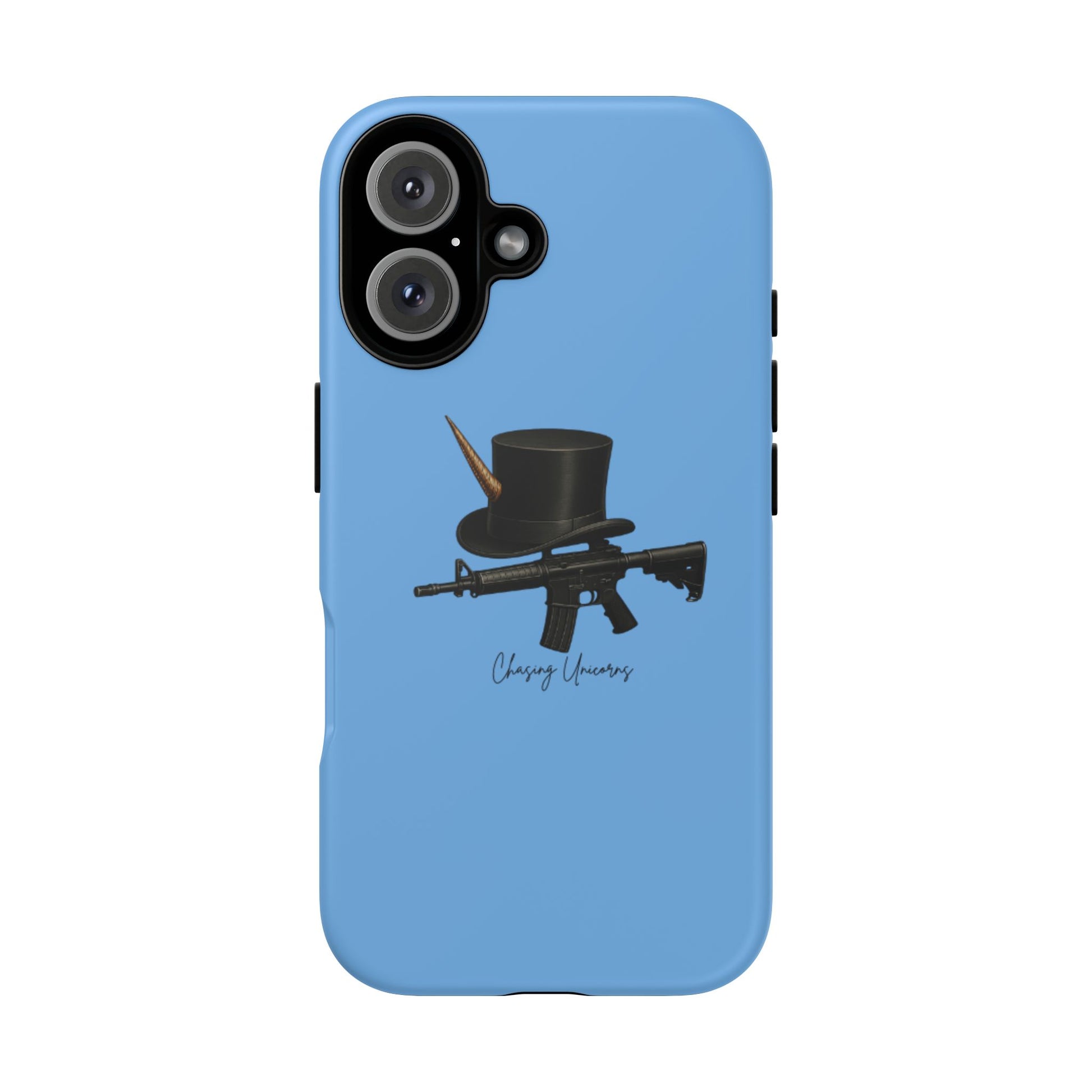 Tough Cases: Unique Gun & Top Hat Phone Case, Cool Gift for Gun Lovers, Trendy Mobile Accessory, Birthday Present, Stylish Protection