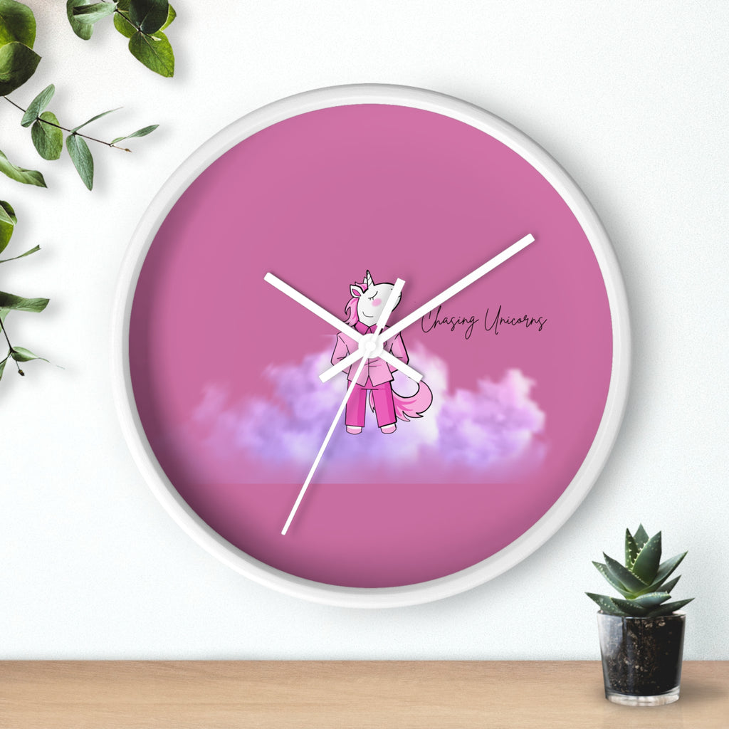 Whimsical Unicorn Wall Clock - Kids Room Decor, Unique Gift, Playful Timepiece, Chasing Unicorns Theme, Magical Wall Art