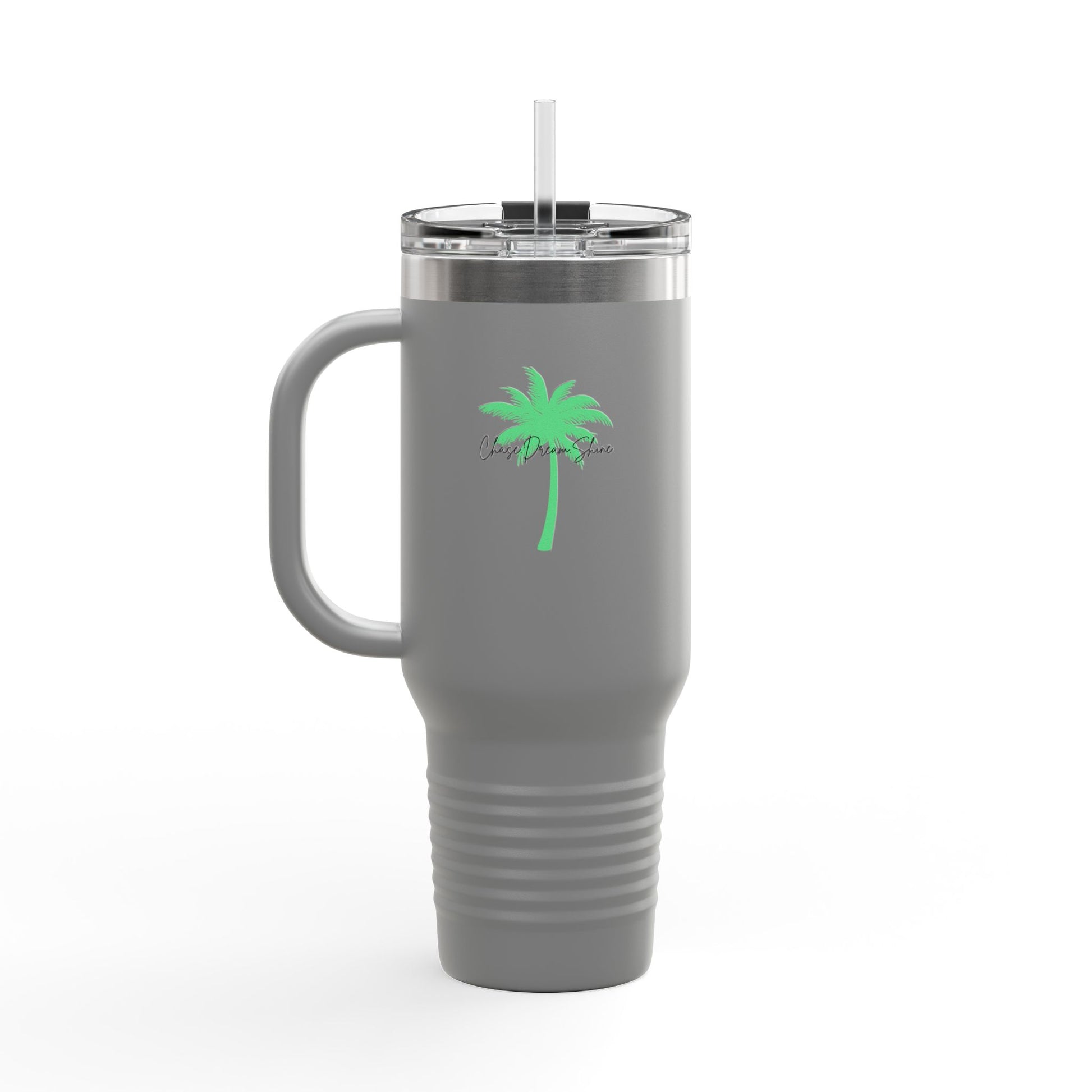 Charming Insulated Travel Mug, 40oz – Perfect for Coffee Lovers, Road Trips, Travel, Gift for Friends, Stylish Drinkware