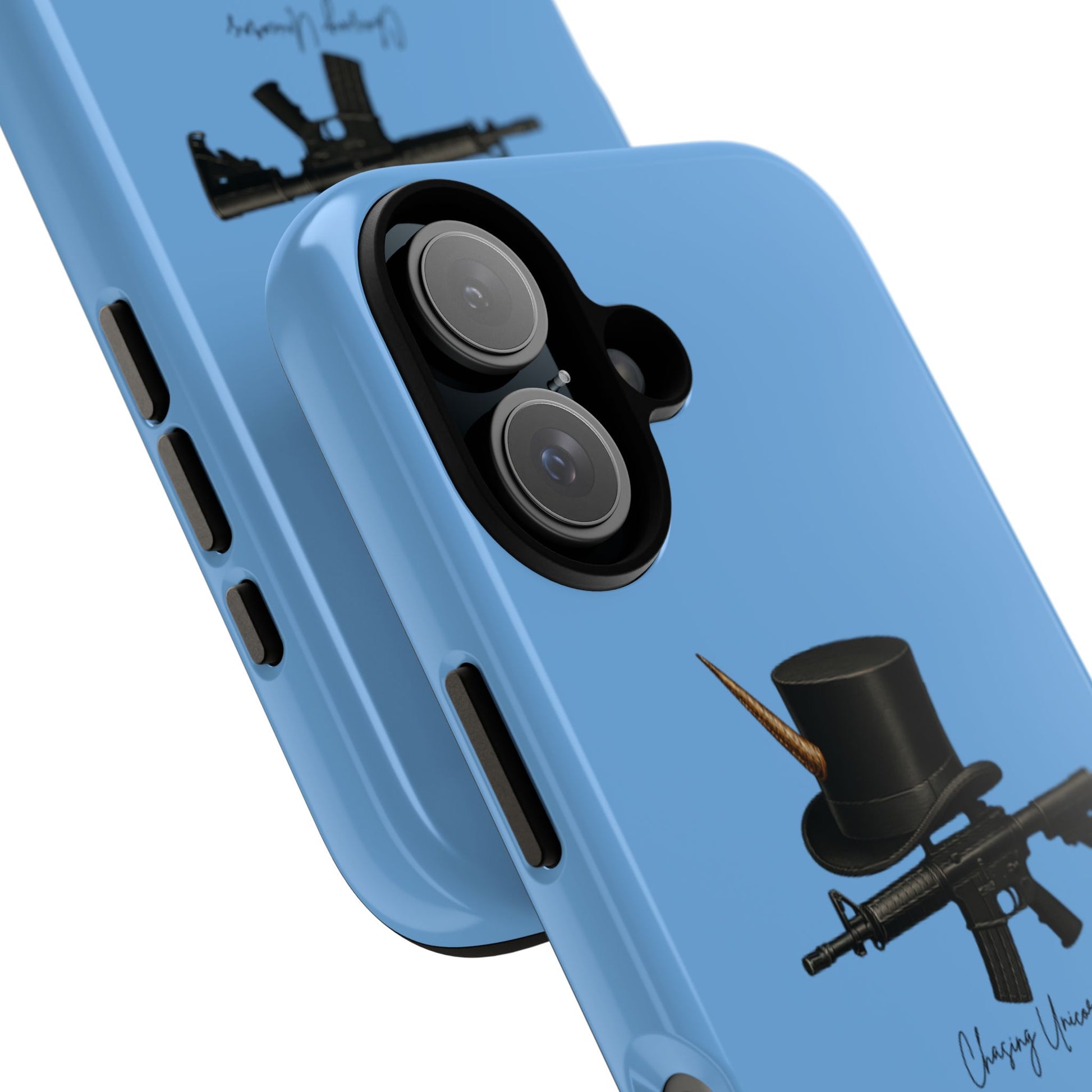 Tough Cases: Unique Gun & Top Hat Phone Case, Cool Gift for Gun Lovers, Trendy Mobile Accessory, Birthday Present, Stylish Protection