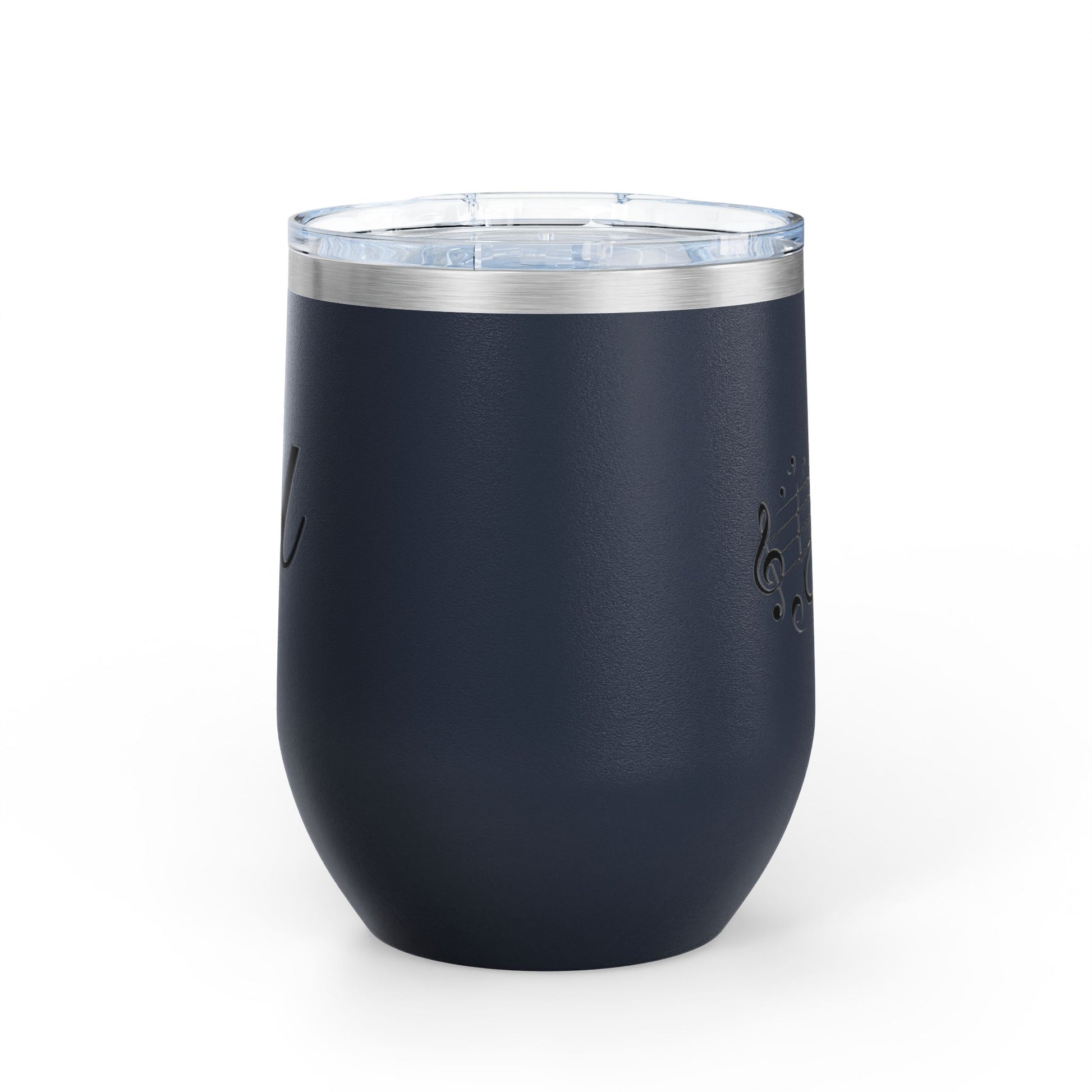 Musical Wine Tumbler, 12oz | Perfect Gift for Music Lovers, Birthday, Concerts, Parties, Home Bar Decor, Stainless Steel