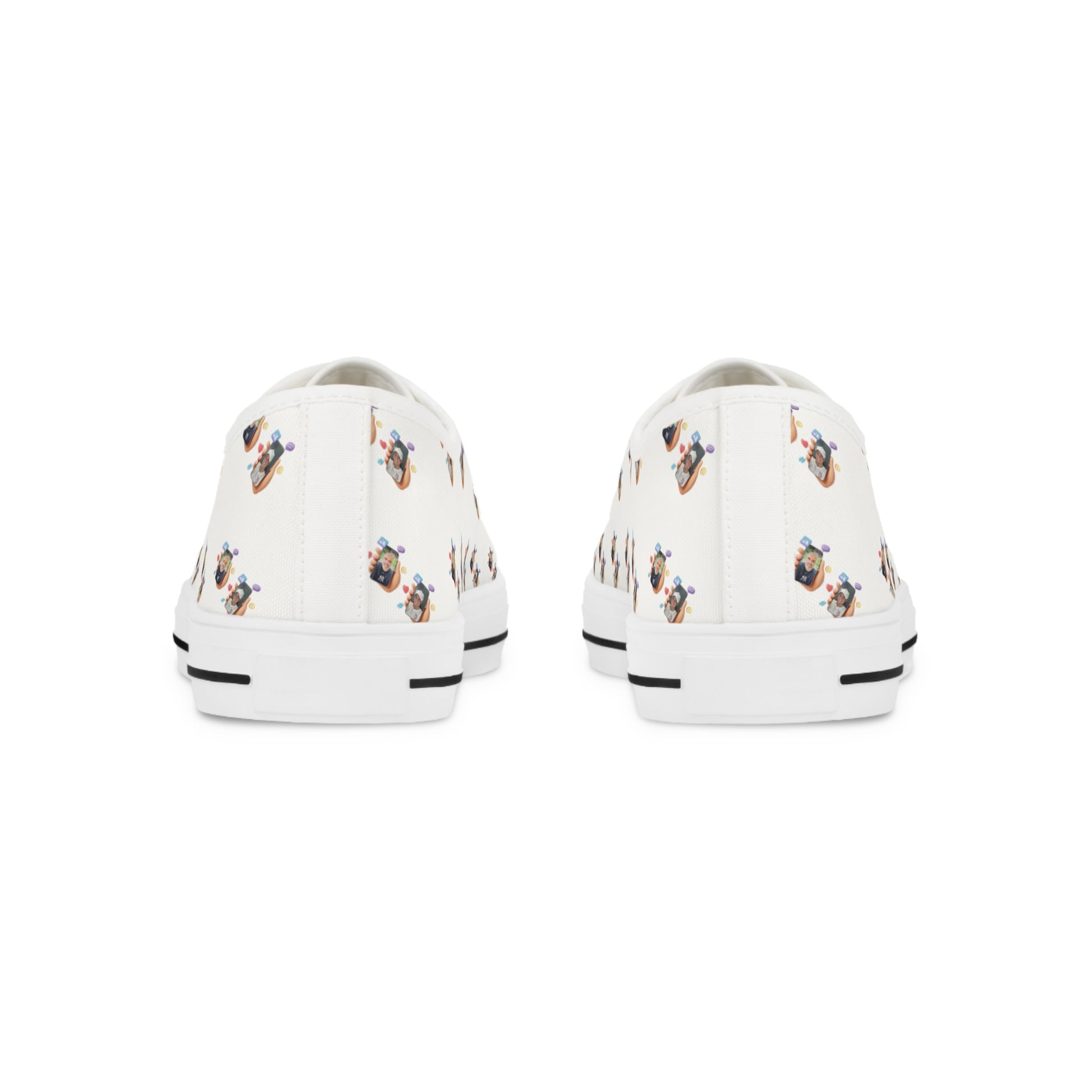 Men's Floral Print Sneakers, Casual Slip-On Shoes, Everyday Footwear, Trendy Sneakers for Men, Stylish Low Tops, Gift for Him