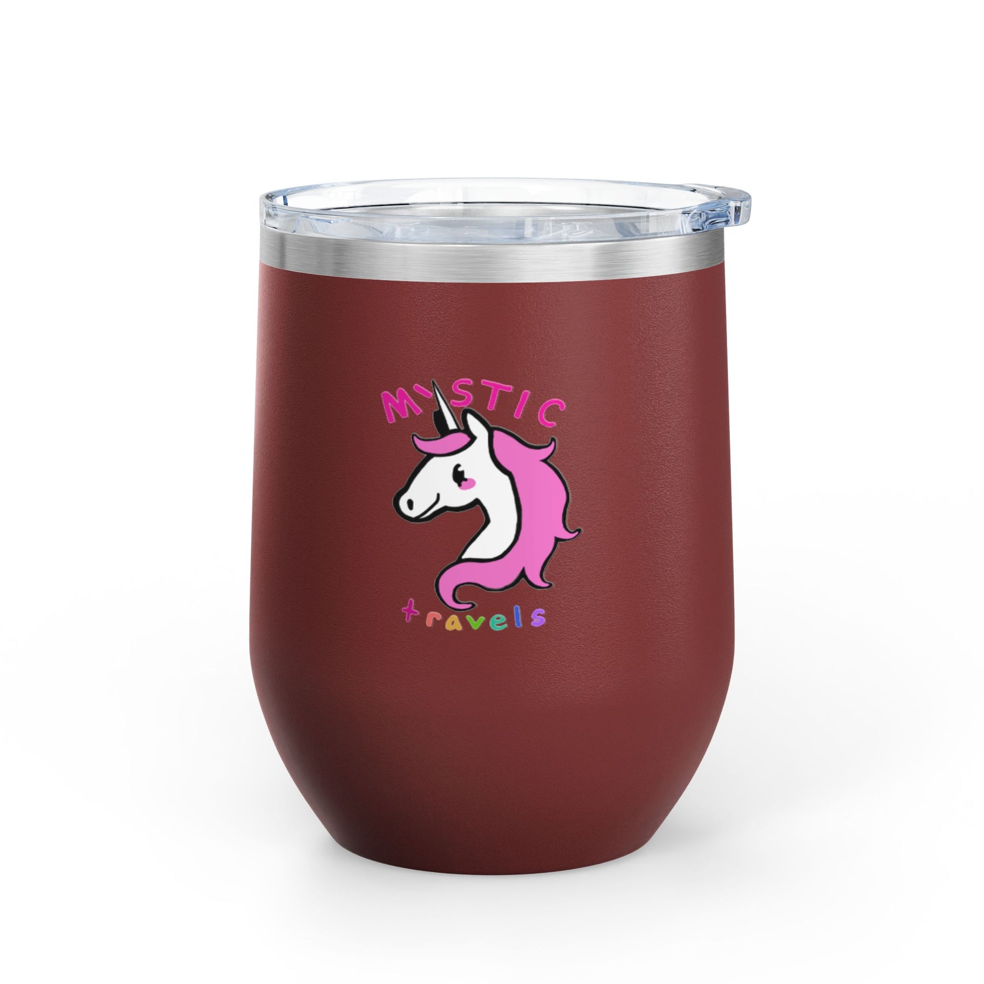 Mystic Unicorn Wine Tumbler, Magical Drinkware for Celebration, Cute Gift for Wine Lovers, Adventure Companion, Unique Party Favor