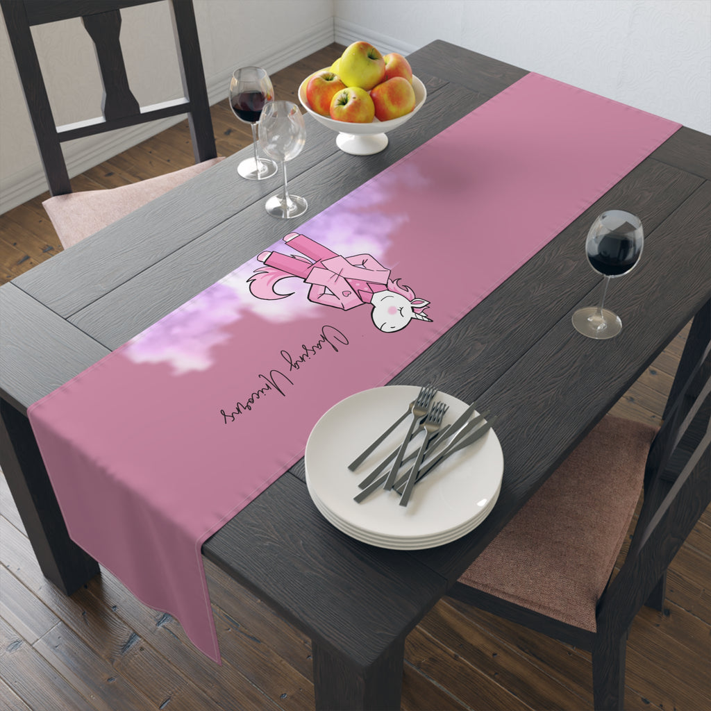 Whimsical Unicorn Table Runner, Fun Dining Decor for Birthdays, Kids Parties, Family Gatherings, Celebration Tableware, Home Accent