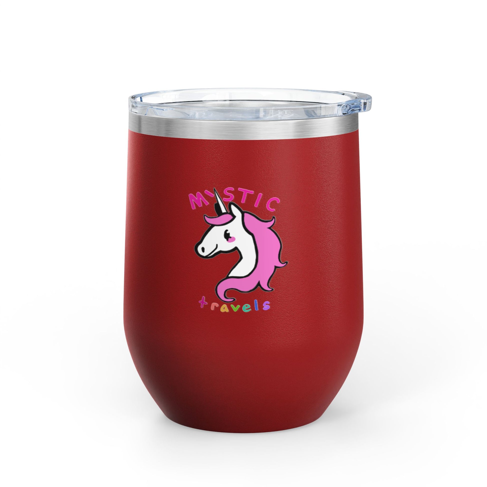 Mystic Unicorn Wine Tumbler, Magical Drinkware for Celebration, Cute Gift for Wine Lovers, Adventure Companion, Unique Party Favor
