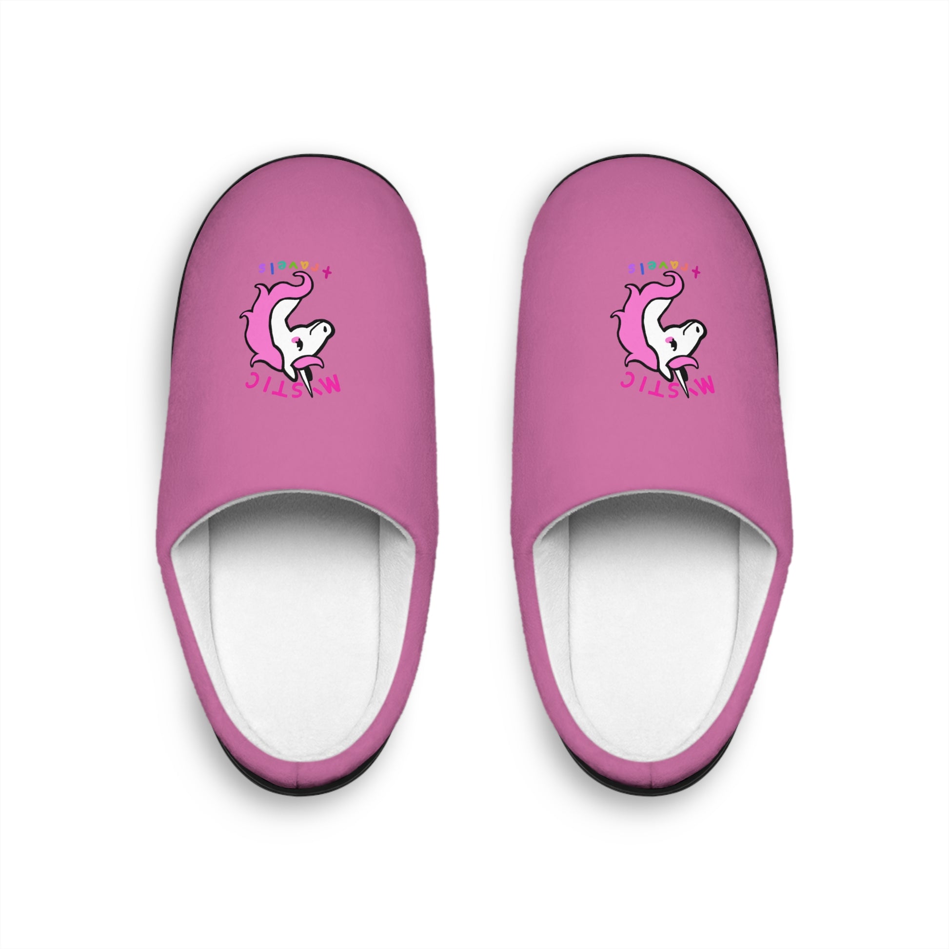 Cozy Unicorn Slippers for Women, Cute Pink Slippers, Indoor Footwear, Gift for Her, Relaxing Home Essentials