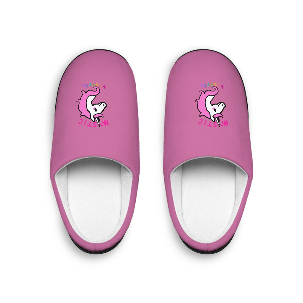 Cozy Unicorn Slippers for Women, Cute Pink Slippers, Indoor Footwear, Gift for Her, Relaxing Home Essentials